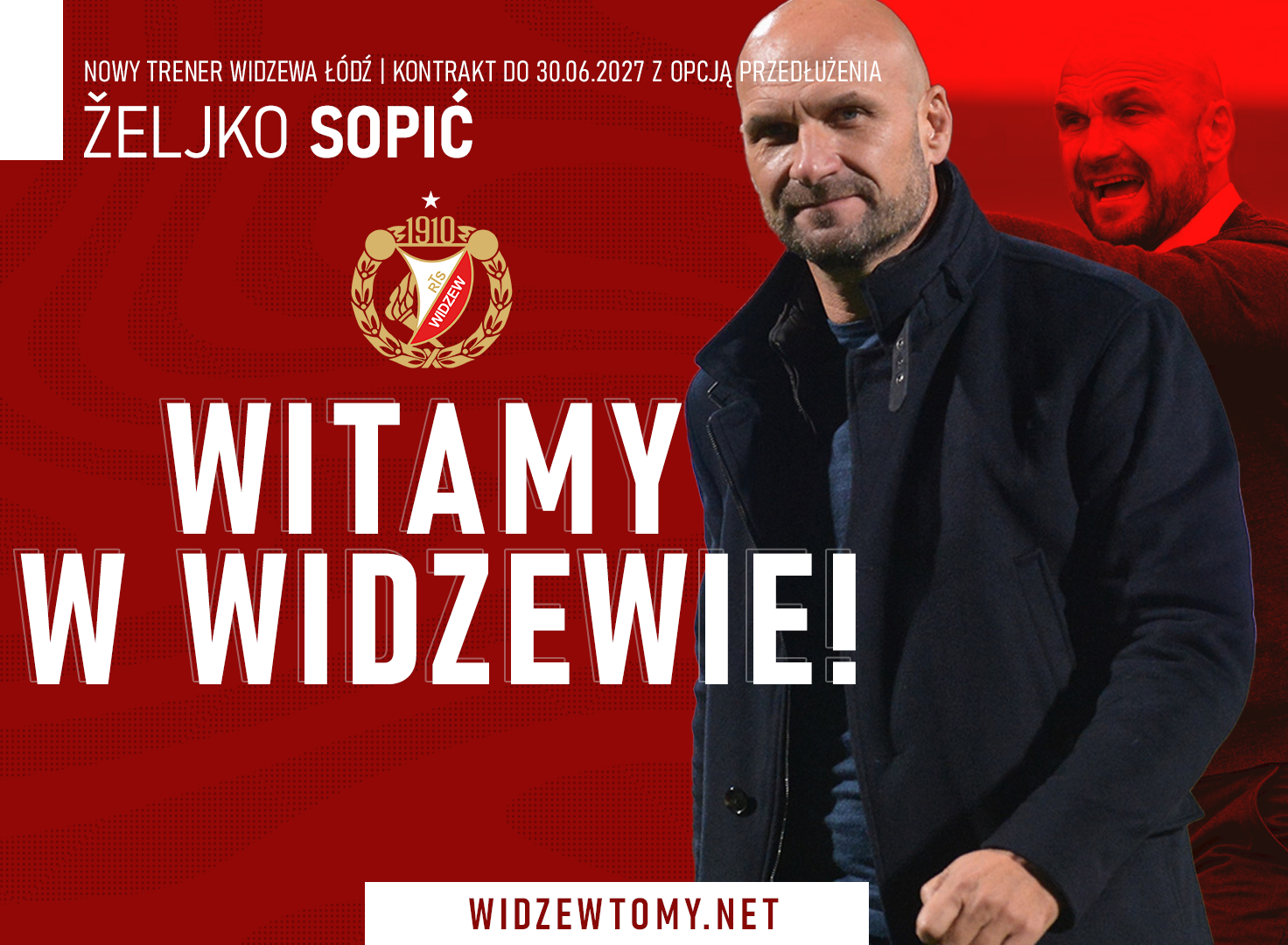 Oficjalnie: Zeljko Sopić nowym trenerem Widzewa!